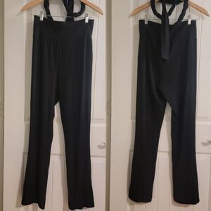 Reformation Kassia Ribbed Tie Waist Panys